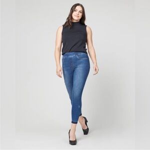 Like New Spanx Shape and Lift Distressed Skinny Jeans Medium